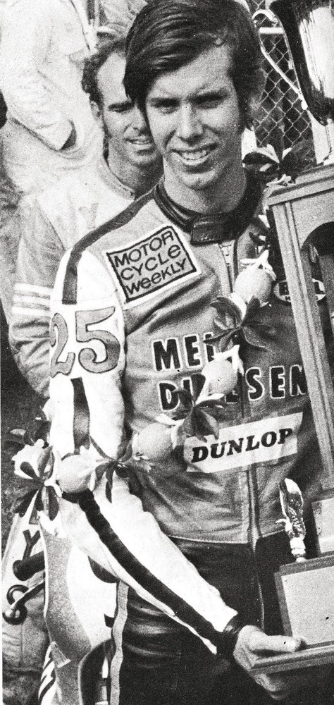 Don Emde vainqueur des 200 miles de Daytona sur TR3 (1972)